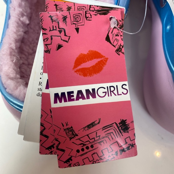 Crocs Mean Girls Limited Edition Platform Clogs Shoes Blue & Pink Lined Size 8 - Picture 5 of 12